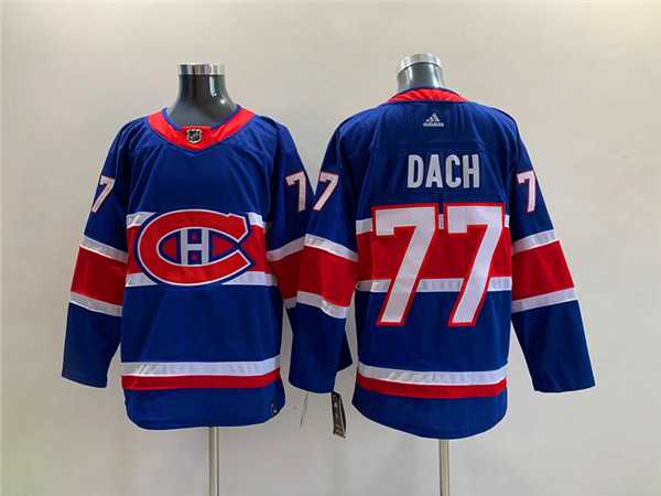 Men's Montreal Canadiens #77 Kirby Dach Blue Stitched Jersey,We sell and wholesale Men's Montreal Canadiens #77 Kirby Dach Blue Stitched Jersey on line form chian!